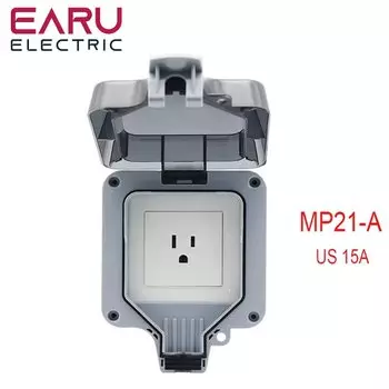 EARUELECTRIC Водонепроницаемая розетка MP21/MP22 IP66 16A для улицы