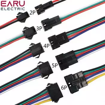 EARUELETRIC 2 3 4 5 6-контактный разъем JST SM для светодиодной ленты