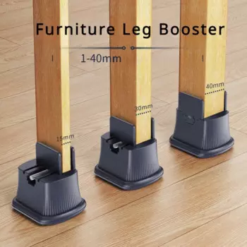 Eary 4 шт. ширина регулируемая стойка для ножек стула винтовой зажим усилитель для ножек мебели сверхмощный диван стол кровать мебель подставки