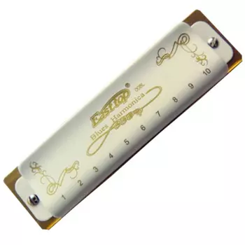 Easttop Губная гармошка t008l, прозрачная акриловая Губная гармошка, 10 отверстий, диатоника, губная гармошка, музыкальные инструменты