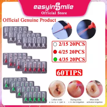 Easyinsmile Стоматологическая акустическая перфузионная установка Активатор Корневая трубка 60 напильников Endo для чистки зубной пульпы