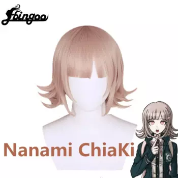 Ebingoo Nanami ChiaKi парик фиолетовые короткие Боб Синтетический Косплей парик с челкой для женщин Хэллоуин костюм вечерние