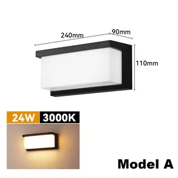 ebuybest наружный настенный светильник LED черный 24Вт