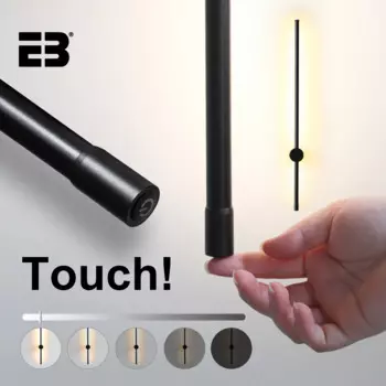 EBUYBEST современная настенная лампа светодиодный, сенсорное затемнение, интерьерная настенная лампа, вращающаяся настенная искусственная лампа для поверхностного монтажа