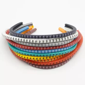 EC-0 цветные маркировочные ленты для кабеля ELECAPITAL 500 шт.