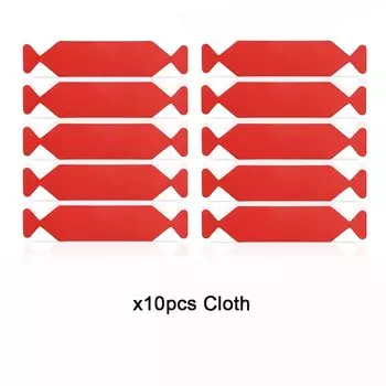 EHDIS 10 шт. 3-слойная виниловая пленка, автомобильная пленка, водонепроницаемая войлочная ткань для 10 см скребка для окон, тонировка, инструмент для очистки, скребок, края ткани