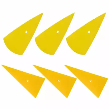 EHDIS 3/6/9 шт. шпатель для оттенка оконной пленки шпатель из углеродного волокна виниловая оберточная Желтая Пластиковая скребок автомобильная наклейка набор инструментов