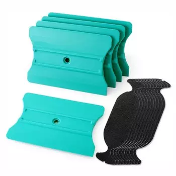 EHDIS 5 шт., скребок для обертывания с 10 шт. тканевой тканью, мягкий фетровый край, виниловый материал, тонировка знаков, изготовление автомобильной пленки, приспособления для приклеивания