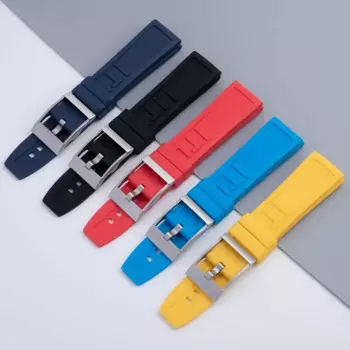 EIDKGD 22 мм черный, желтый, синий, мягкий силиконовый резиновый ремешок для часов с буквенным принтом, пряжка, ремень, аксессуары для часов для Breitling, ремешок с