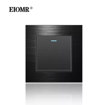 EIOMR черная электрическая розетка 16A