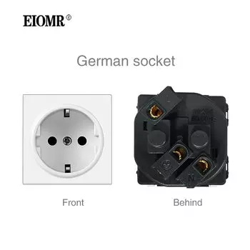 Панель для освесветильник EIOMR, с разъемом USB, огнестойкая, для европейской розетки, для телевизора CAT5