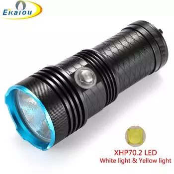 Ekaiou Фонарь для дайвинга XHP70.2