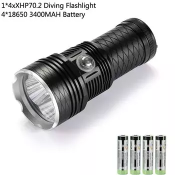 Ekaiou Подводный фонарь 4xXHP70.2 белый/желтый