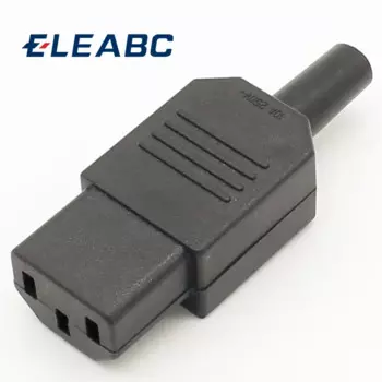 ELEABC IEC 320 C13 черный разъем питания 10A/250V