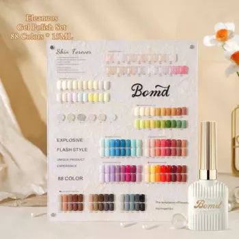 Eleanuos Новый гель 88 шт. Радужный гель для наращивания ногтей УФ-светодиодный замачиваемый смешанный лак блестящий цвет прозрачный набор для маникюрного салона