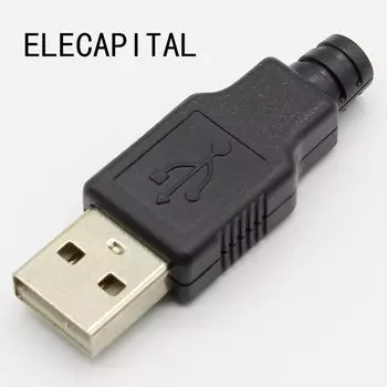 ELECAPITAL USB разъём 4-контактный мужской 10 шт