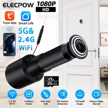 Elecpow Tuya Wi-Fi дверная камера-глазок 1080P