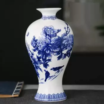 Сине-белые фарфоровые вазы Jingdezhen