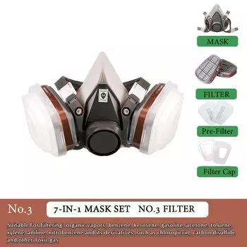 ELESESAFE Half Face 6200 Dust Gas Mask