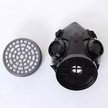 ELESESAFE Полумаска черная из натурального каучука