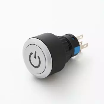 ELEWIND 22 мм обозначение мощности Блокировка кнопочного переключателя (круглый с подсветкой/B/12V/IP65)