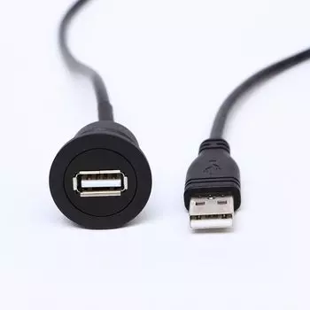 ELEWIND USB разъем 22 мм FEMALE A - MALE A с кабелем