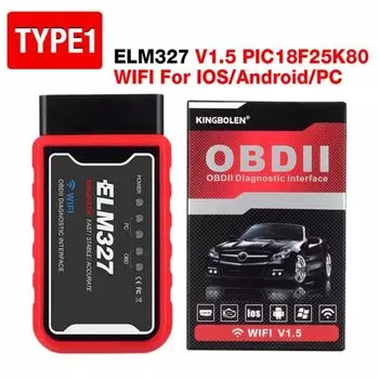 ELM 327 для ELM327 OBD2 PIC18F25K80 Инструменты для ремонта чипов диагностические инструменты OBD2 сканер кодов неисправности автомобильный WiFi сканер