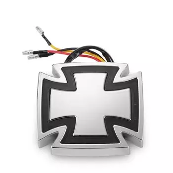 Emark 12 В мотоцикл велосипед Крест задний стоп-сигнал поворотный фонарь светодиодный ходовой задний фонарь для Suzuki Yamaha Ducati