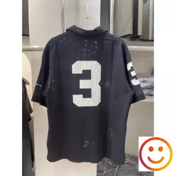 Белая футболка-поло с вышивкой и логотипом в стиле пэчворк, Спортивная футболка с короткими рукавами и надписью