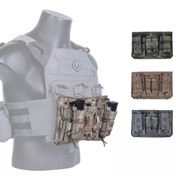 Emersongear 556 9 мм подсумок для журналов Molle Plate Carrier модульные шсамоуты передняя панель пистолет тройная сумка жилет нейлон