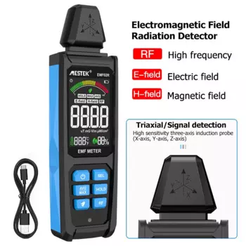 EMF02R детектор электромагнитного поля излучения 30 МГц ~ 8 ГГц высокочастотный радиометр тестер Измеритель EMF радиочастотный предупредительный измеритель