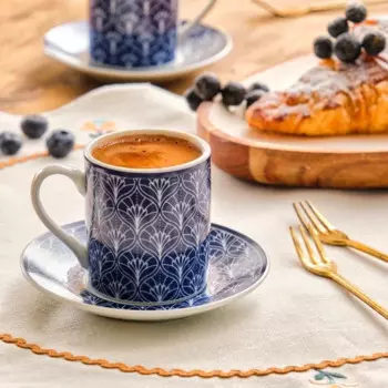 Emsan Blue Star набор из 6 кофейных чашек 90 мл Emsan Blue Star набор из 6