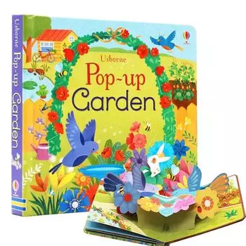 English Educational 3D Pop Up Garden Books for Kids 3-6 Years