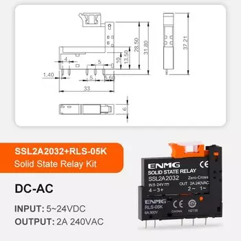 ENMG Реле SSL6D6132 5V12V24V 6A 2A