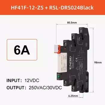 ENMG ультратонкое реле HF41F-24-ZS