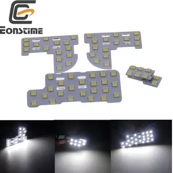 Eosntime для Honda Civic FIT 5050 SMD 2006-2012 годов, 3 шт., точные светодиодные панели, внутренний потолочный купольный светильник для чтения на крыше Honda FIT Jazz