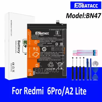 EOTABACC 100% новый оригинальный аккумулятор BN47 для XIAOMI REDMi 6Pro/A2 Lite + инструменты