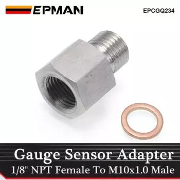 EPMAN 1/8 "NPT «мама» на метрический M10X1.0 «папа» Датчик давления масла и топлива Адаптер насоса Адаптер датчика EPCGQ234