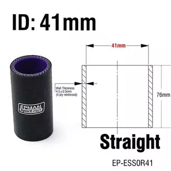 EPMAN 4-слойный силиконовый соединительный шланг турбовпускной трубы интеркулера, черный для BMW E39 5 серии 32 мм 45 мм 51 мм 57 мм 63 мм EP-ESS0R