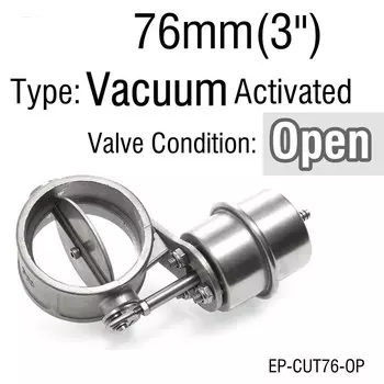 EPMAN Новый вакуумный активированный выхлопной вырез/свал 51 мм/60 мм/63 мм/70 мм/76 мм Открытый стиль Давление: около 1 БАР для BMW E30 325i 318i