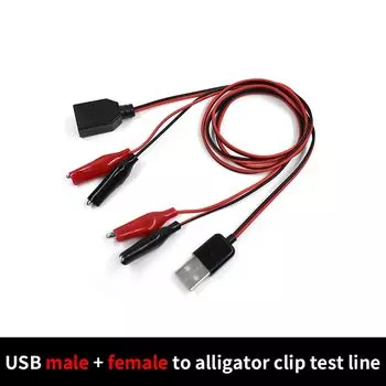 EQV Crocodile Test Clip to USB Adapter