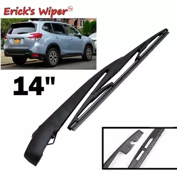 Erick's Wiper 14-дюймовый комплект щеток и рычагов заднего стеклоочистителя для Subaru Forester SK MK5 2018-2023 Лобовое стекло, окно задней двери