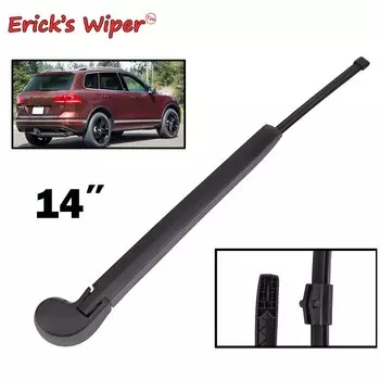 Erick's Wiper 14-дюймовый комплект щеток и рычагов заднего стеклоочистителя для VW Touareg 2011-2017 Щетка для дождя на лобовое стекло, заднюю дверь, окно