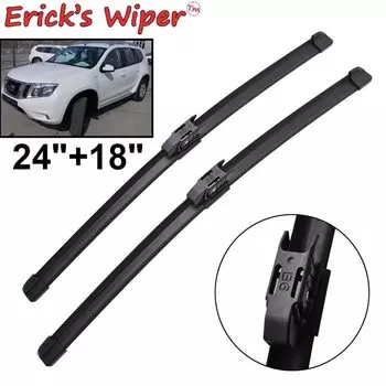Erick's Wiper LHD 600 & 450 мм. крепление Щетки стеклоочистителя для Nissan Terrano D10 Ниссан Террано 3 2017 2018 2019 2020 2021 2022 2023 24 дюймов 18 дюймов