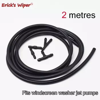 Erick's Wiper Универсальный 200 см/2 м 3,5 мм EPDM Черный Омыватель ветрового стекла Струйная трубка Шланг Резиновая для сопла автоматического насоса