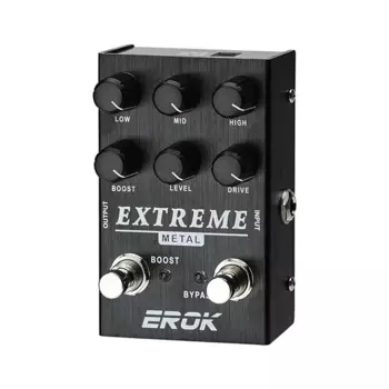 EROK Extreme Metal Педаль Эффекта Искажения High Gain Overdrive педаль для электрогитары