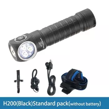 ESKTE SKILHUNT H200 3 светодиодные лампы, двухцветные каналы (белый/красный) 18650, USB-зарядка с магнитной зарядкой, уличная светодиодная фара