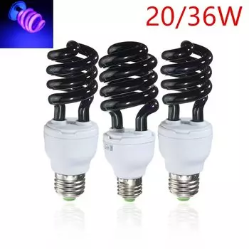 ESMARTER УФ-лампа спиральная черная 20/36 Вт E27 220В