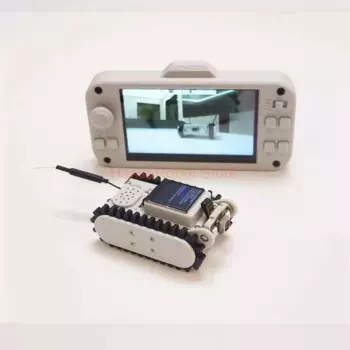 ESP32 APP RC Мини-робот Автомобильный комплект Обнаружение трубопровода Беспроводная видеокамера Трек Сканирование кода Сеть DIY Kit