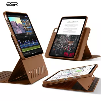 ESR для iPad Air 13 Чехол M2 (2024) iPad Air 4/5/Air 11-дюймовый чехол (2022/2020 г.) Съемный магнитный чехол 9 угла стояния